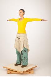 Whole Body Woman T poses Casual Slim Studio photo references